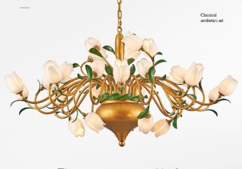 Đèn chùm nghệ thuật hoa trang trí DKAA 056