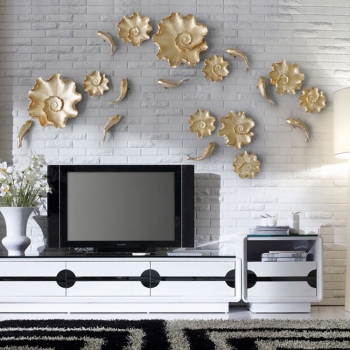 Hoa sen và cá decor trang trí nội thất DT 014